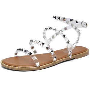 Clear Studded sandals